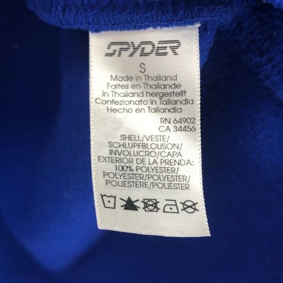 Spyder  half zip blue fleece pullover men’s small - Picture 6 of 13
